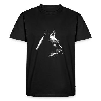 Silhouette de chats - T-shirt Premium bio Homme - noir - Devant - Nico (187cm)