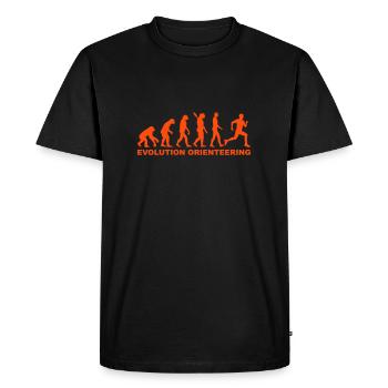 Evolution Orienteering - Men's Premium Organic T-Shirt - black - Front - Nico (187cm)