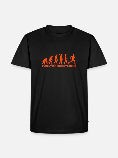 Evolution Orienteering - T-shirt Premium bio Homme - noir