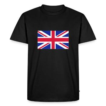 UK - Men's Premium Organic T-Shirt - black - Front - Nico (187cm)
