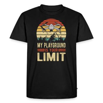 Drohnen Pilot Drohne Whoop Copter FPV Pilot Drone - Men's Premium Organic T-Shirt - black - Front - Nico (187cm)