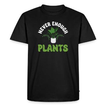 Never Enough Plants - Men's Premium Organic T-Shirt - black - Front - Nico (187cm)