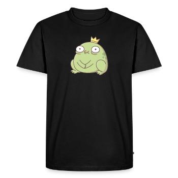 Vilain Prince Grenouille Mignon - T-shirt Premium bio Homme - noir - Devant - Nico (187cm)