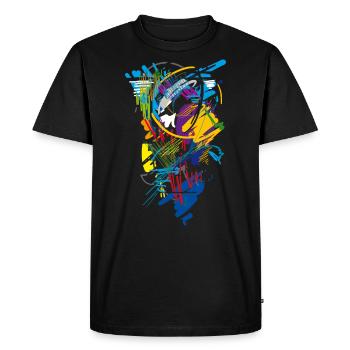 Art - Men's Premium Organic T-Shirt - black - Front - Nico (187cm)