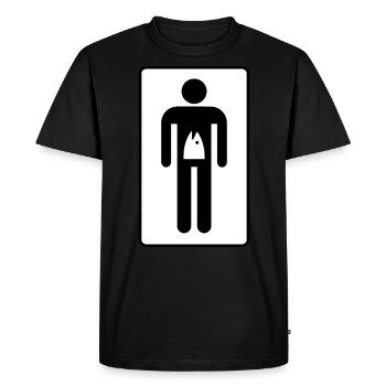 La Noche de las Carpas - WC Hommes - T-shirt Premium bio Homme - noir - Devant - Nico (187cm)