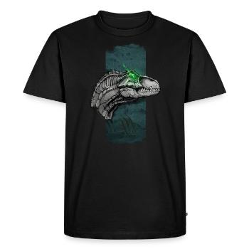 Raptor ardent : le regard lumineux - T-shirt Premium bio Homme - noir - Devant - Nico (187cm)