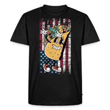 Taco - T-shirt Premium bio Homme - noir - Devant - Nico (187cm)