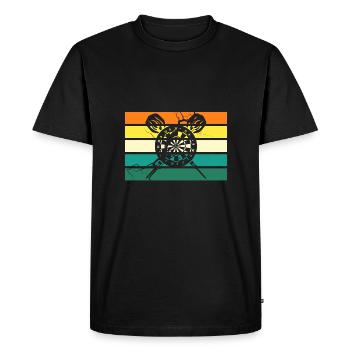 Joueur de fléchettes Fléchettes - T-shirt Premium bio Homme - noir - Devant - Nico (187cm)