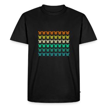 Joueur de fléchettes Fléchettes - T-shirt Premium bio Homme - noir - Devant - Nico (187cm)