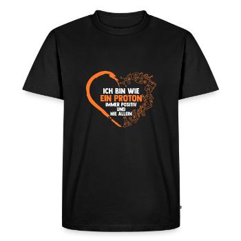 Chimiste Sciences Physique Chimie - T-shirt Premium bio Homme - noir - Devant - Nico (187cm)