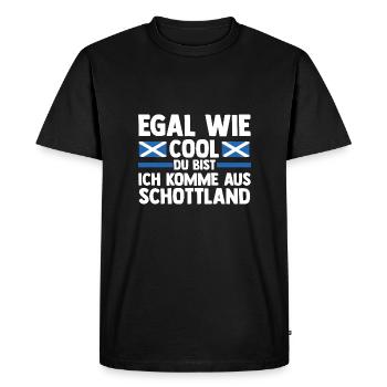 Ecossais Ecosse Ecosse Ecosse - T-shirt Premium bio Homme - noir - Devant - Nico (187cm)