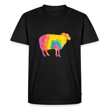 Shepherd Sheep - Men's Premium Organic T-Shirt - black - Front - Nico (187cm)