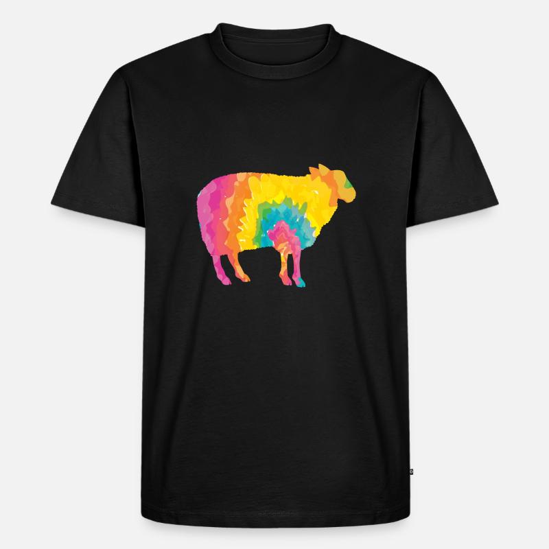 Schäfer Schaf - Männer Premium Bio T-Shirt - Schwarz