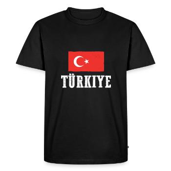 Turcs Turquie - T-shirt Premium bio Homme - noir - Devant - Nico (187cm)