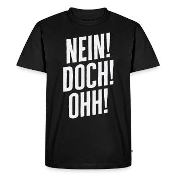 Non! Mais! Ohh! - Drôle Louis de Funès disant - T-shirt Premium bio Homme - noir - Devant - Nico (187cm)