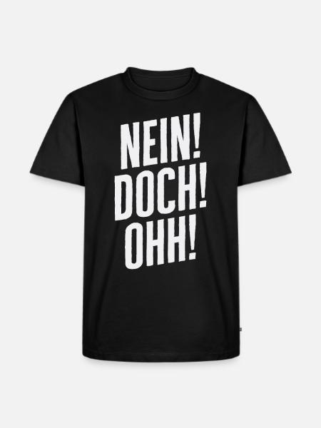 Ingen! Men! Ohh! - Sjove Louis de Funès siger - Herre Premium økologisk T-shirt - sort
