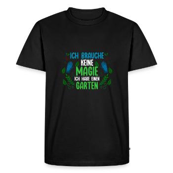 Gardener Hobby Gardener Garden - Men's Premium Organic T-Shirt - black - Front - Nico (187cm)