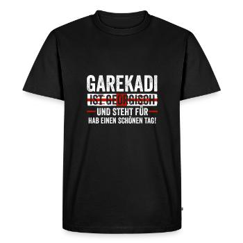Georgian Georgia - Men's Premium Organic T-Shirt - black - Front - Nico (187cm)