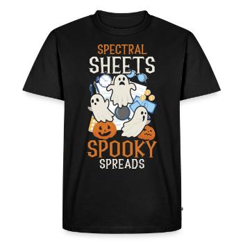Feuilles spectrales Spooky Spreads effrayant - T-shirt Premium bio Homme - noir - Devant - Nico (187cm)