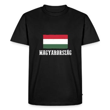 Magyars Hongrie - T-shirt Premium bio Homme - noir - Devant - Nico (187cm)
