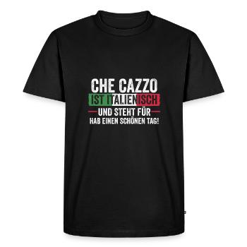 Italiens Italie - T-shirt Premium bio Homme - noir - Devant - Nico (187cm)