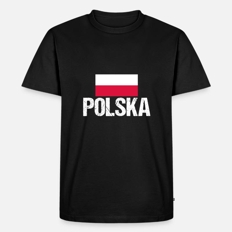 Pole Polen - Männer Premium Bio T-Shirt - Schwarz