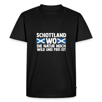 Scots Scottish Scotland - Men's Premium Organic T-Shirt - black - Front - Nico (187cm)