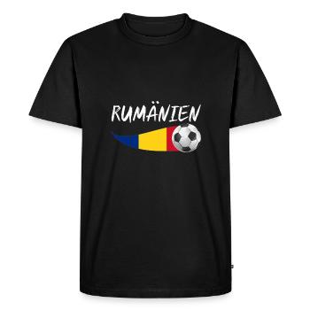 Roumains Roumanie - T-shirt Premium bio Homme - noir - Devant - Nico (187cm)