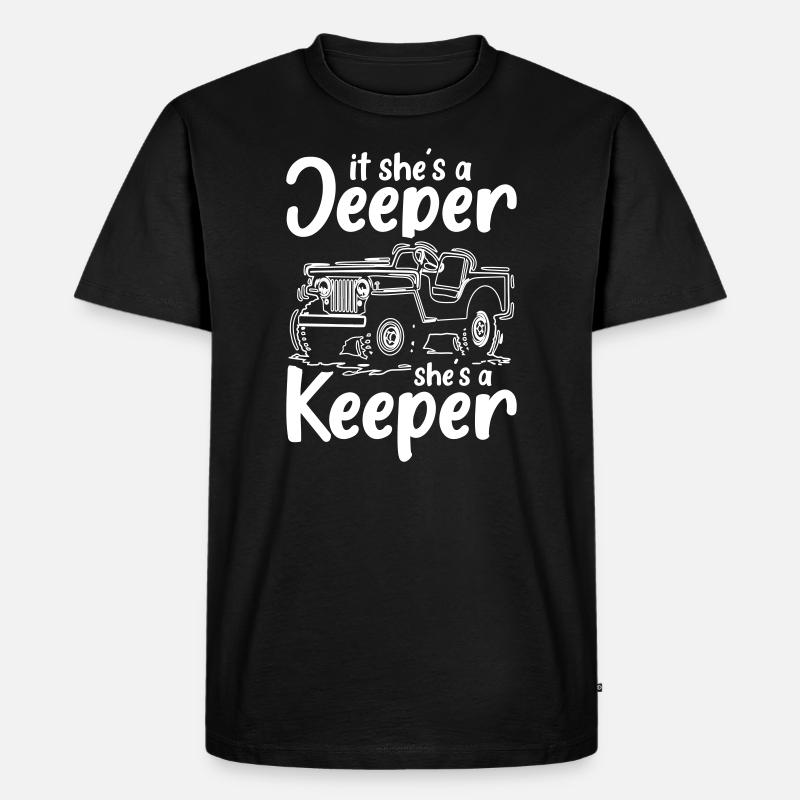 Jeeper and Keeper - Männer Premium Bio T-Shirt - Schwarz