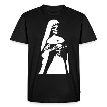 Captivez avec le surnaturel dans Horror Nun, Sa - T-shirt Premium bio Homme - noir - Devant - Nico (187cm)