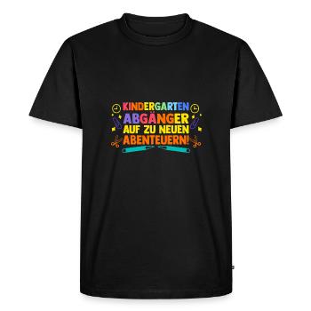 Enfant de 16e année de la rentrée scolaire maternelle garderie - T-shirt Premium bio Homme - noir - Devant - Nico (187cm)