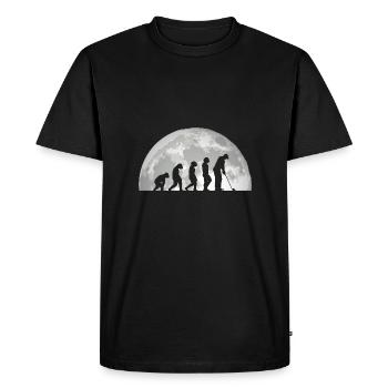 Golfer Evolution Golf - Men's Premium Organic T-Shirt - black - Front - Nico (187cm)