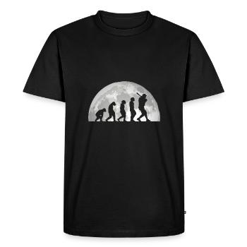 Baseball Player Evolution Baseball - Men's Premium Organic T-Shirt - black - Front - Nico (187cm)