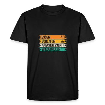 Maître électricien Ingénieur électricien Électricien - T-shirt Premium bio Homme - noir - Devant - Nico (187cm)