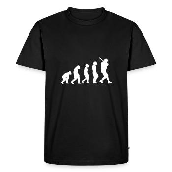 Baseball Player Evolution Baseball - Men's Premium Organic T-Shirt - black - Front - Nico (187cm)