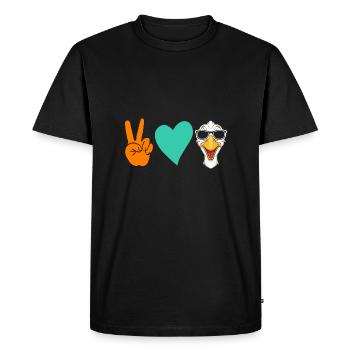 Goose - Men's Premium Organic T-Shirt - black - Front - Nico (187cm)