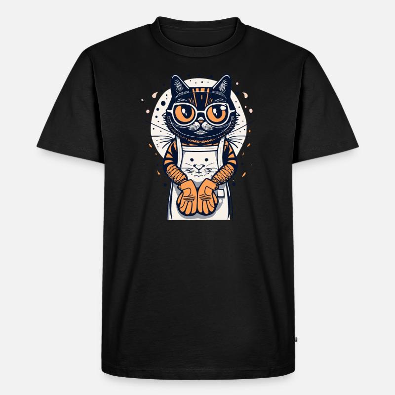 Backen - Männer Premium Bio T-Shirt - Schwarz