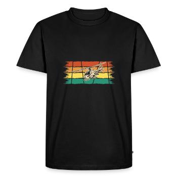 Pilot Flying Aviator Helicopter Helicopter - Men's Premium Organic T-Shirt - black - Front - Nico (187cm)