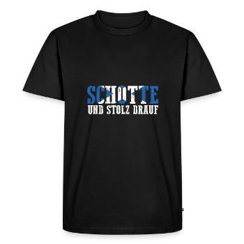 Scots Scottish Scotland - Men's Premium Organic T-Shirt - black - Front - Nico (187cm)