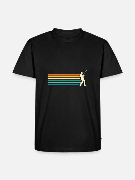 Angler Fishing - Men's Premium Organic T-Shirt - black
