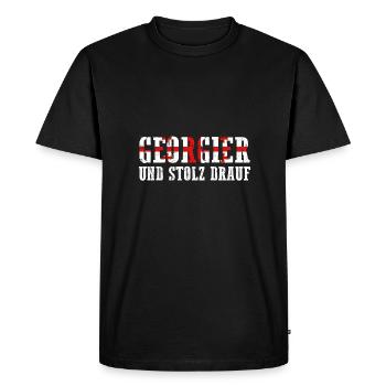 Georgian Georgia - Men's Premium Organic T-Shirt - black - Front - Nico (187cm)