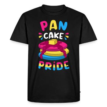 Pan Cake Pride Pansexual / CSD Design - Men's Premium Organic T-Shirt - black - Front - Nico (187cm)
