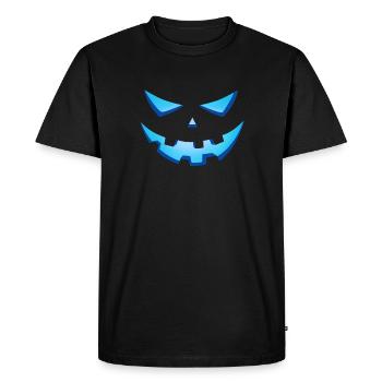 Tête de citrouille pour la soirée de halloween - T-shirt Premium bio Homme - noir - Devant - Nico (187cm)