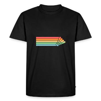 Federball Badminton - Men's Premium Organic T-Shirt - black - Front - Nico (187cm)