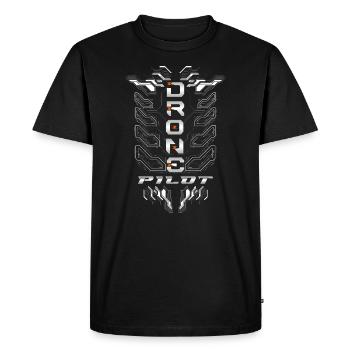 Drone Drones Drone Flight Drone Pilot - T-shirt Premium bio Homme - noir - Devant - Nico (187cm)