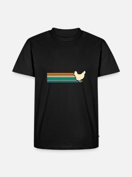 Chickens Hen - Men's Premium Organic T-Shirt - black