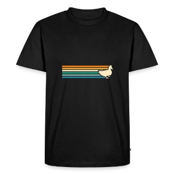 Ducks - Men's Premium Organic T-Shirt - black - Front - Nico (187cm)