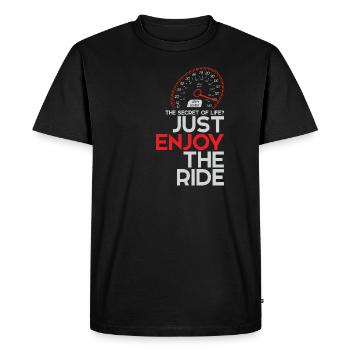 Pneu de voiture essence chariot homme piston cylindre - T-shirt Premium bio Homme - noir - Devant - Nico (187cm)