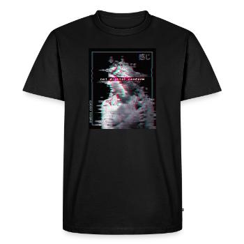 Not Conform Sad Vaporwave E-Boy E-Girl Glitch Art - Men's Premium Organic T-Shirt - black - Front - Nico (187cm)
