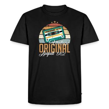 August 1982 Jubilee 1982 Legends August - Men's Premium Organic T-Shirt - black - Front - Nico (187cm)